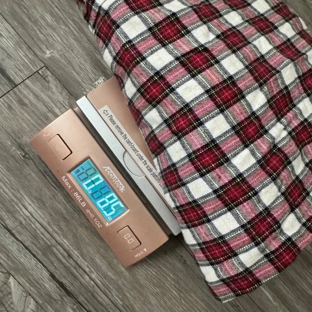 Marine Layer Kendall womens shirt red plaid button down sz medium Collared - Picture 12 of 12